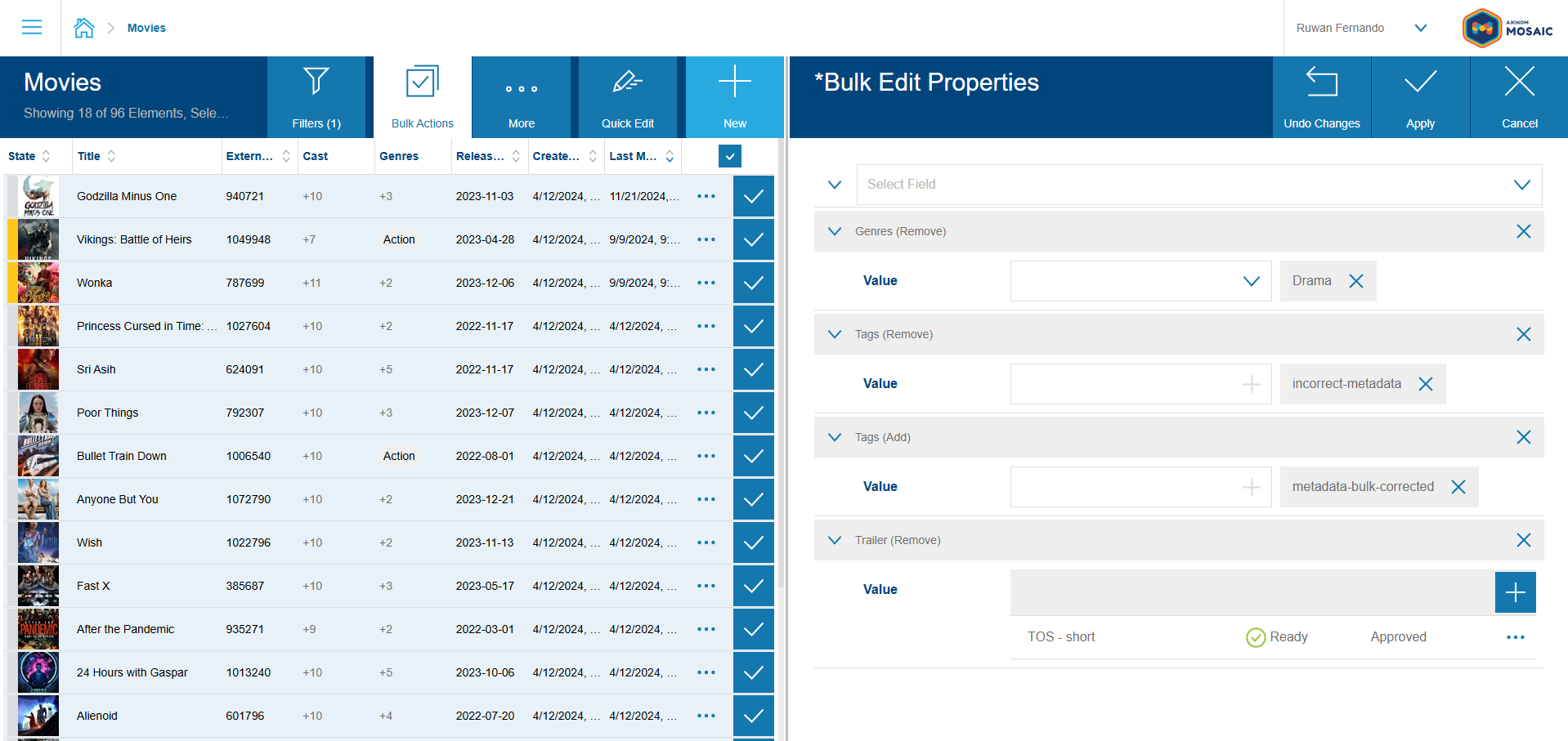 Bulk-Edit Usage