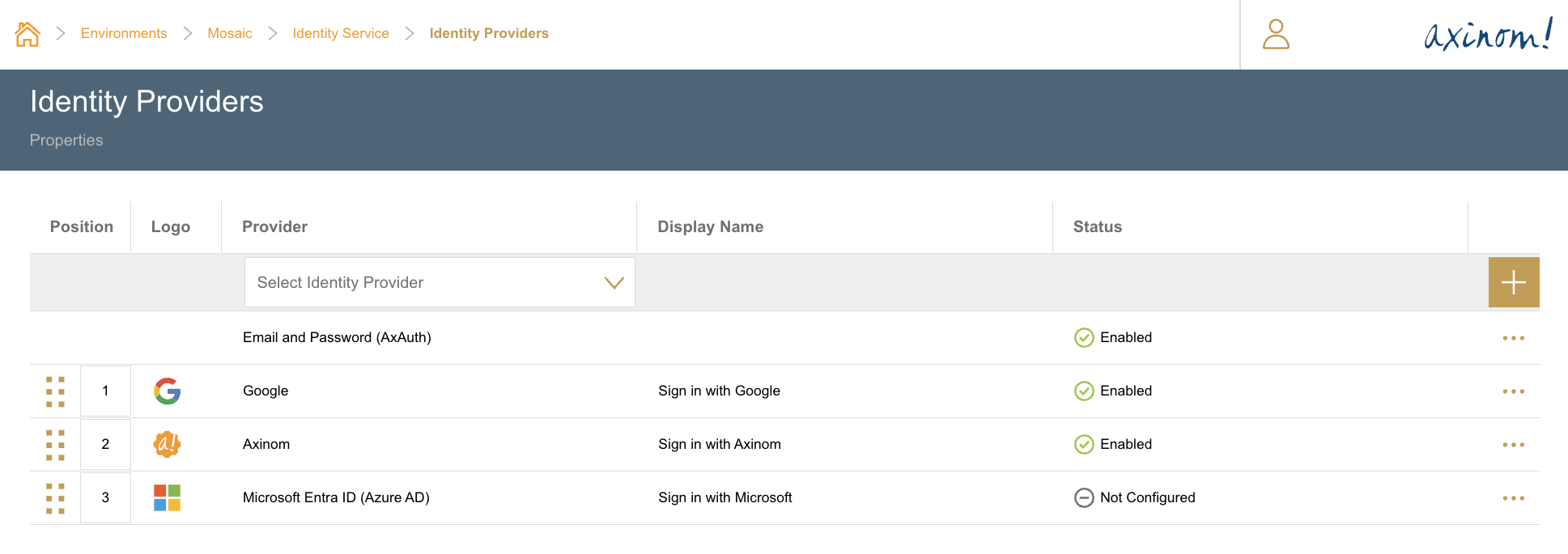 Identity Providers